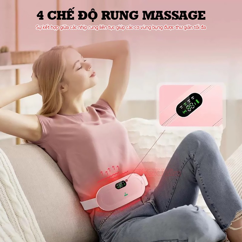 Máy massage bụng Nikio NK-162 4 chế độ rung