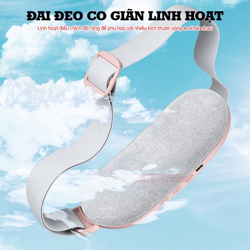 Máy massage bụng Nikio NK-162 đai đeo co giãn
