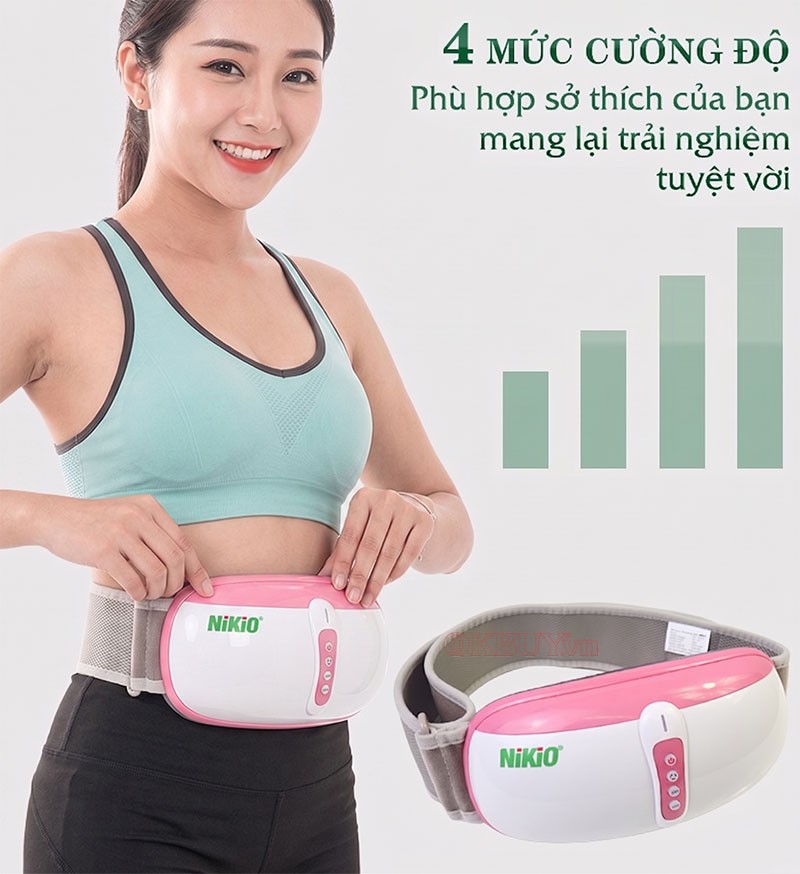 đai massage bụng rung lắc Nikio NK-169DC
