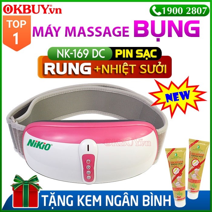 Chương trình khuyến mãi khi mua đai massage bụng Nikio NK-169DC pin sạc