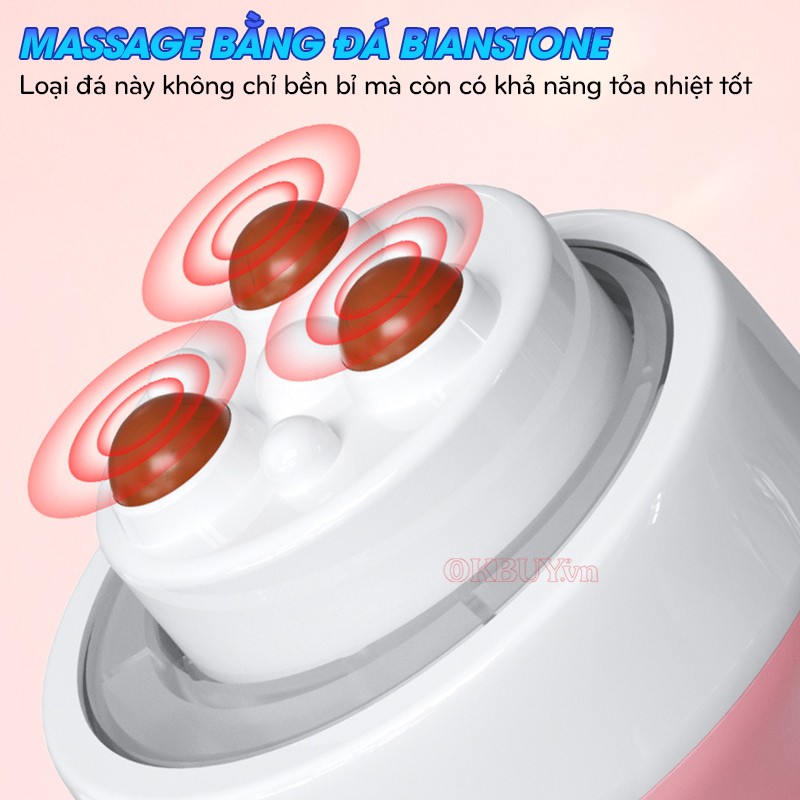 Máy massage bụng cầm tay đá bianstone DJ-309
