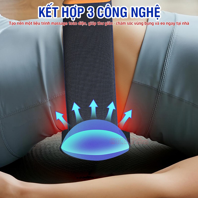 Đai massage bụng rung nóng Puli PL-518 kết hợp 3 công nghệ