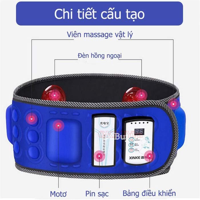 Cấu tạo của máy massage bụng giảm béo X6