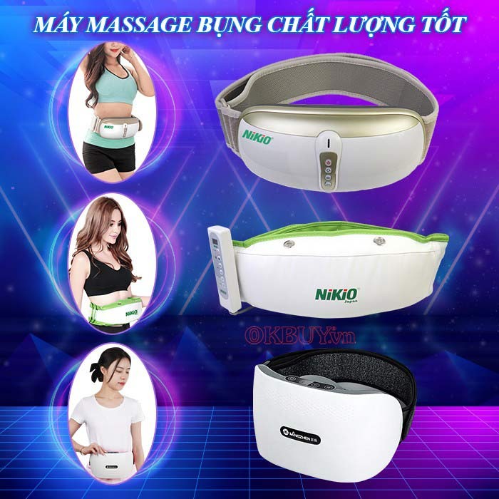Máy massage bụng sử dụng nguồn điện hoặc pin sạc