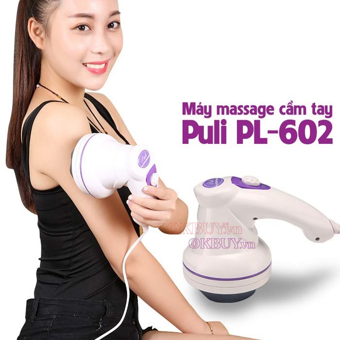 Máy massage cầm tay Puli PL-602 có công nghệ massage hiện đại từ Hàn Quốc