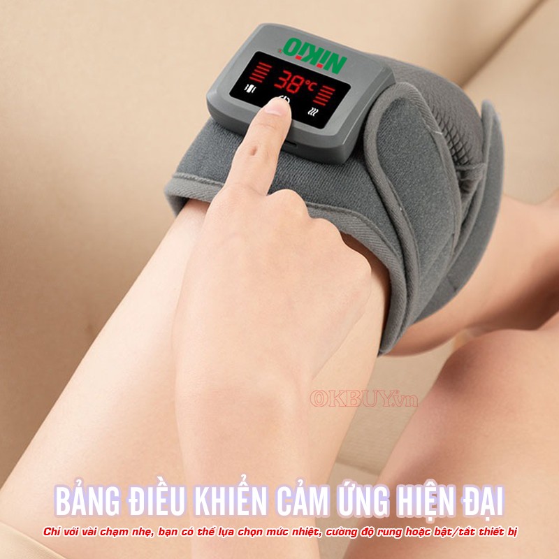 Máy massage đầu gối, khuỷu tay, vai bảng điều khiển cảm ứng Nikio NK-185D