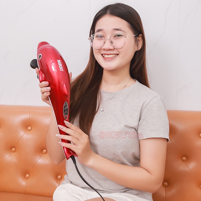 Máy massage cầm tay cá heo Nikio NK-608B