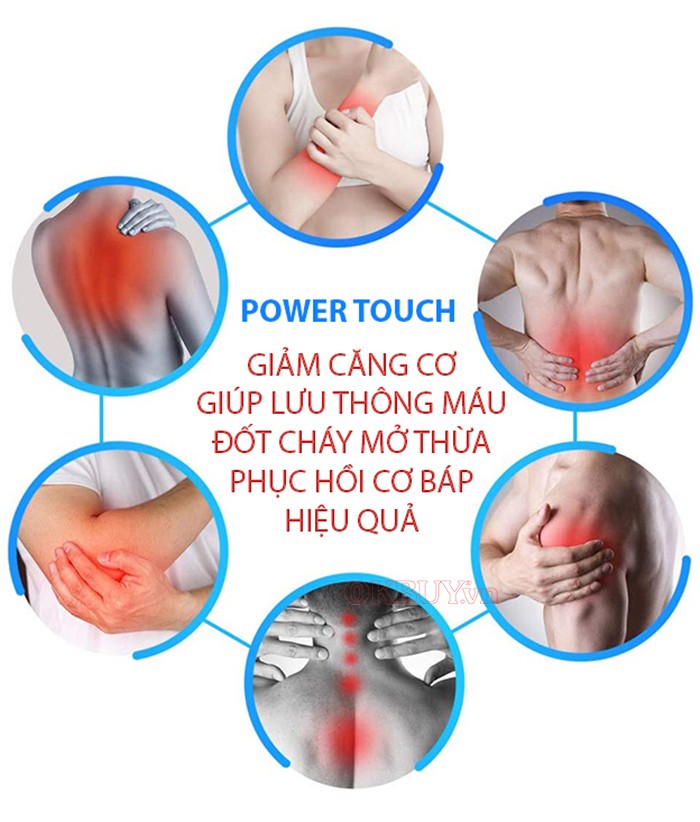 Máy massage cầm tay đa năng 4 đầu Power Touch Pro SP0422