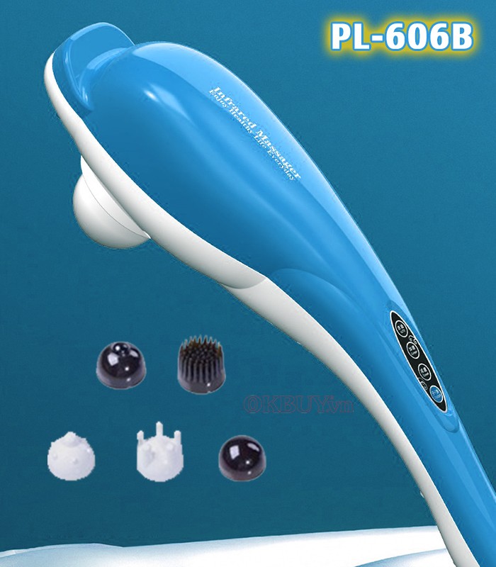 Máy massage cá heo cầm tay 6 đầu massage Puli PL-606B