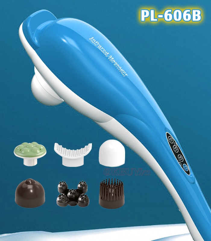 Máy massage cầm tay Puli PL-606B màu xanh