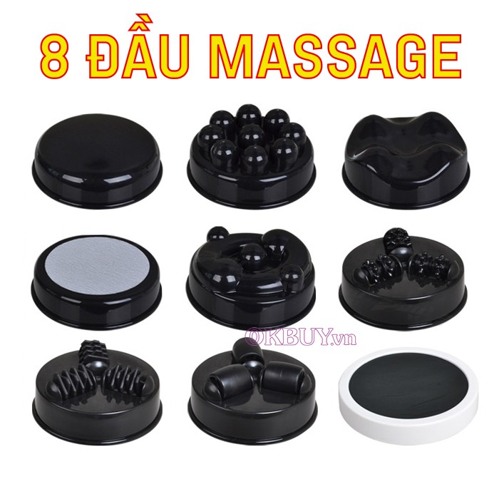 Máy massage cầm tay 8 đầu Puli PL-607AC3