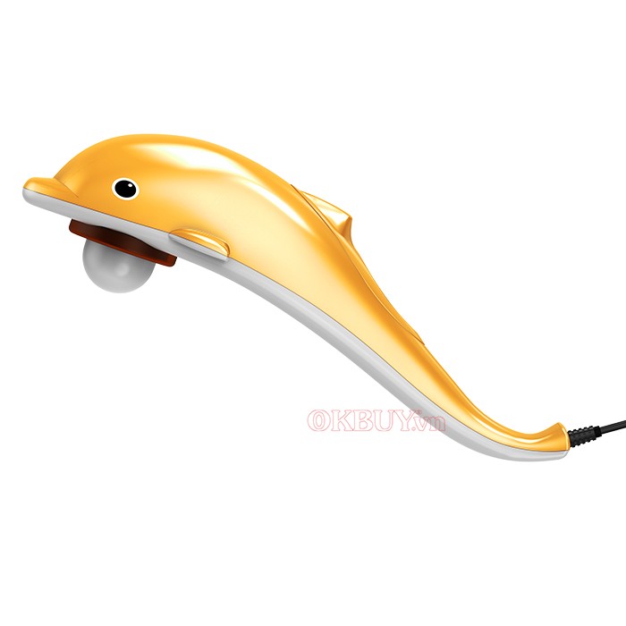 Máy massage cầm tay cá  heo màu vàng đặc điểm nổi bật Puli PL-608B