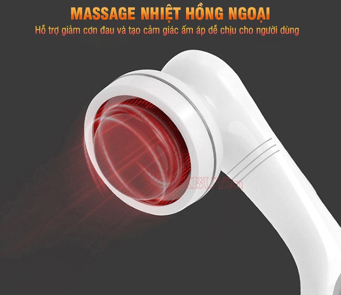 Máy massage cầm tay nhiệt hồng ngoại Puli PL-667DC3