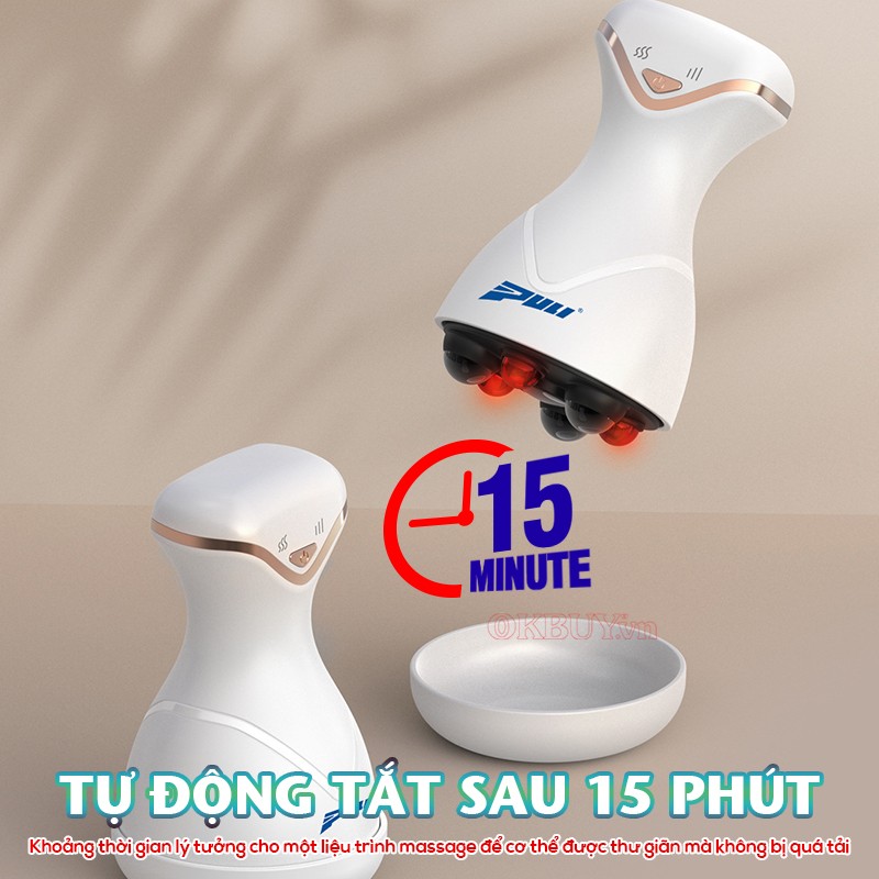 Máy massage cầm tay tự tắt sau 15 phút Puli PL-671DC