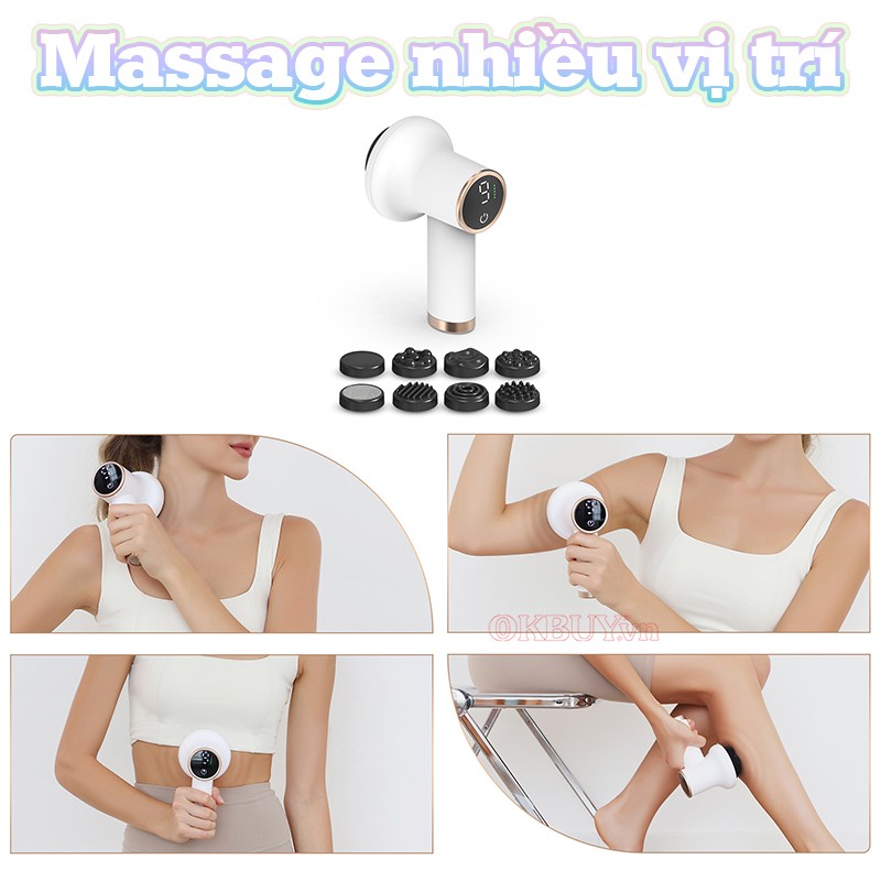 Máy massage cầm tay massage nhiều vị trí Puli PL-681DC