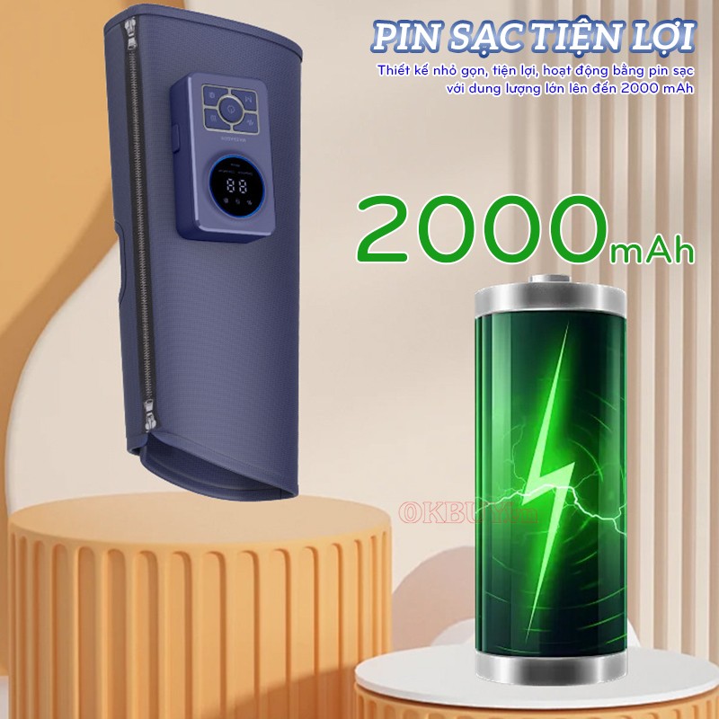 Máy massage bắp chân pin sạc 2000 mAh Booster ST-505A