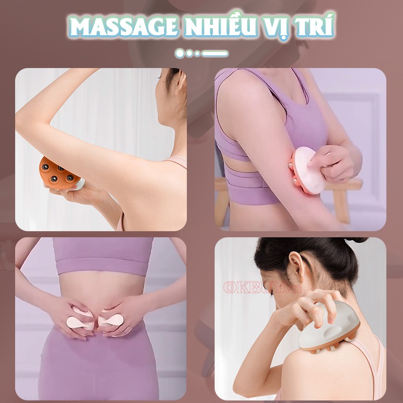 Dụng cụ massage cầm tay massage nhiều vị trí Nikio NK-07C