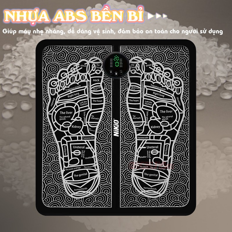 Máy massage chân xung điện nhựa ABS Nikio NK-106