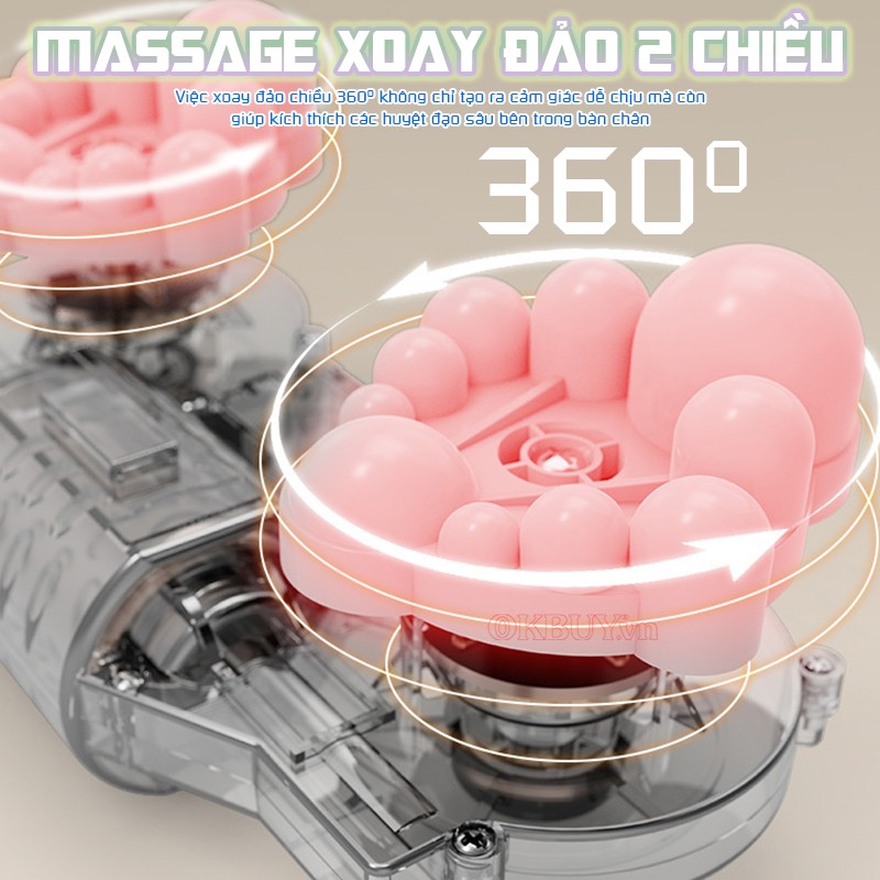 Máy massage chân massage xoay đảo 2 chiều Nikio NK-183
