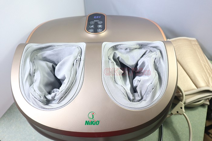 Máy massage chân nén ép áp suất khí trị liệu hẹn giờ massage Nikio NK-187