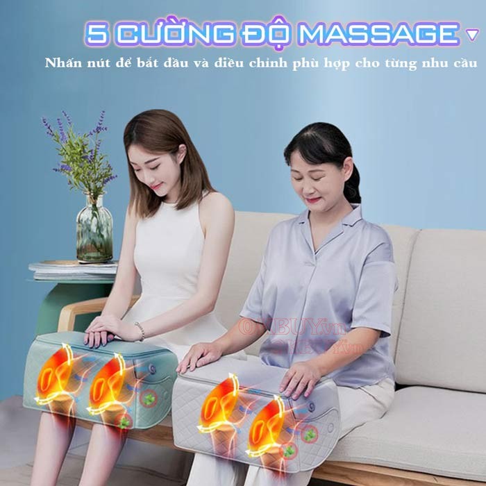 5 cường độ massage túi khí