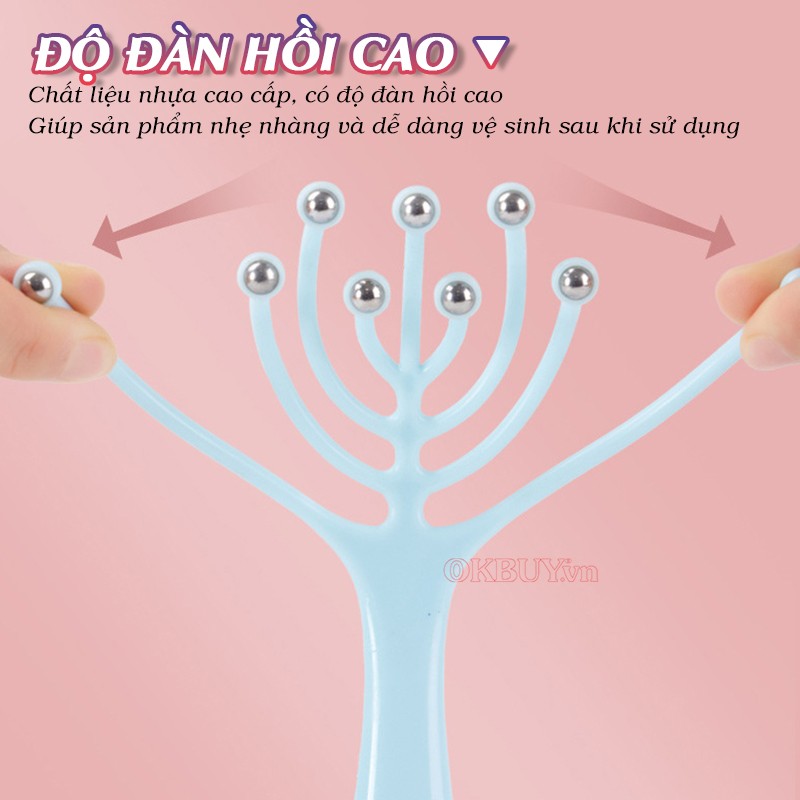 Cây massage đầu bạch tuộc độ đàn hồi cao Nikio NK-01C