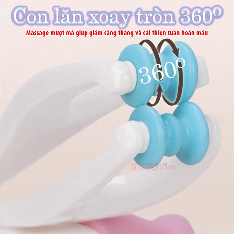 Con lăn massage ngón tay với con lăn xoay 360 độ Nikio NK-02C1