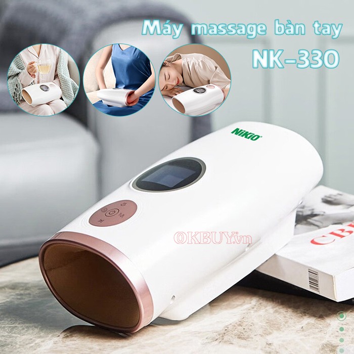 Máy massage bàn tay pin sạc với những đặc điểm nổi bật Nikio NK-330