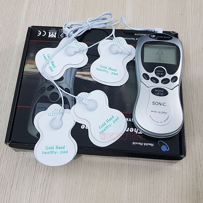 Máy massage xung điện trị liệu 4 miếng dán SONiC AK-2000V