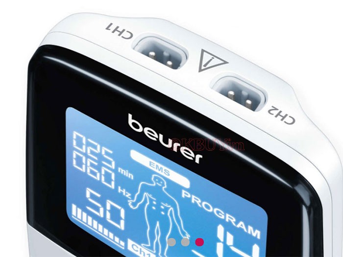 Máy massage xung điện tạo cơ, giảm đau mỏi Beurer EM49, sạc pin tiện lợi