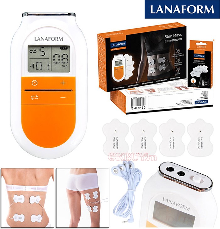 Máy massage điện xung Lanaform Stim Mass LA100206