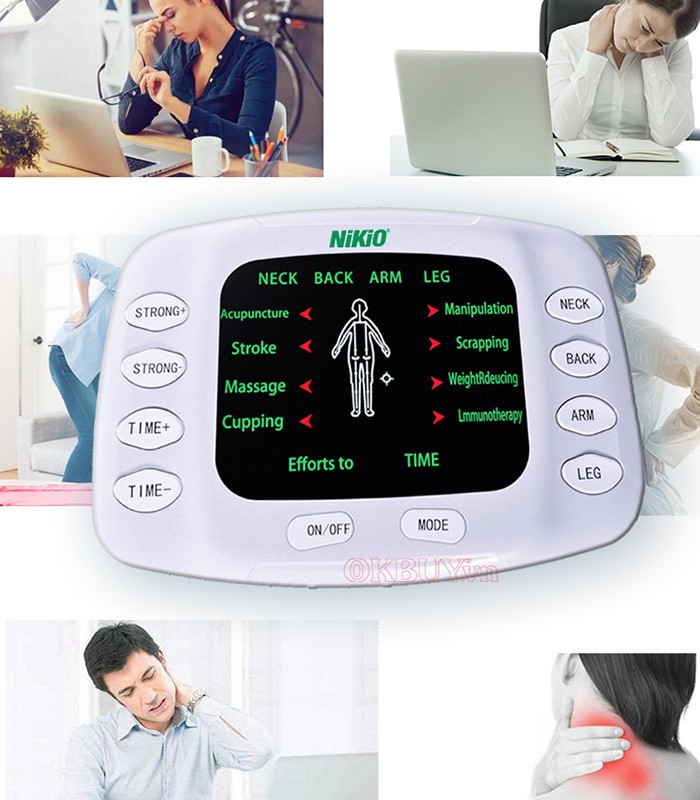 Máy massage xung điện tính năng hẹn giờ Nikio NK-105