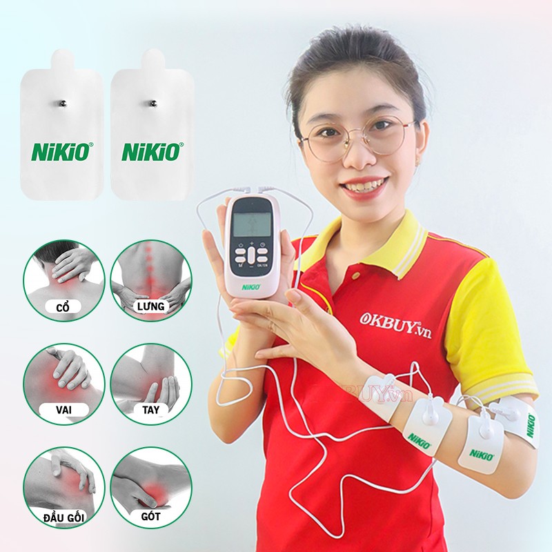 Combo 2 miếng dán xung điện Nikio nhiều ưu điểm