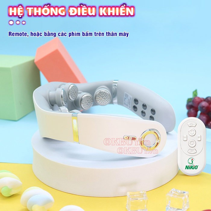 Dễ dàng điều chỉnh các chế độ massage qua remote