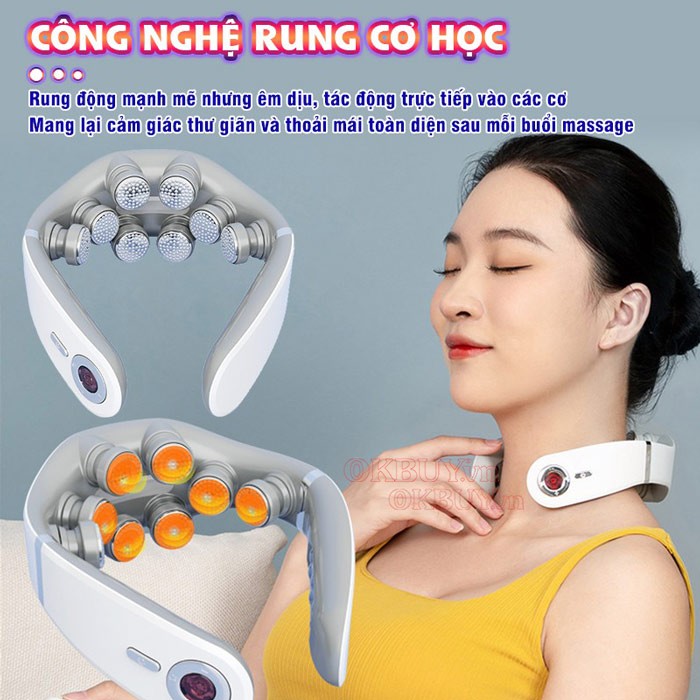 Sử dụng công nghệ rung cơ học tác động rung động mạnh mẽ nhưng êm dịu