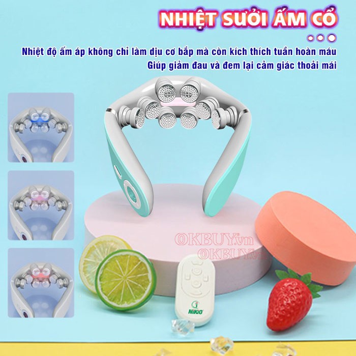 Nhiệt sưởi ấm cổ giúp các cơ và khớp xương cổ được nới lỏng