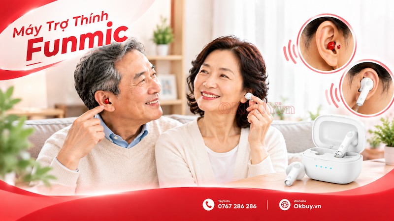 máy trợ thính - tai nghe trợ thính funmic