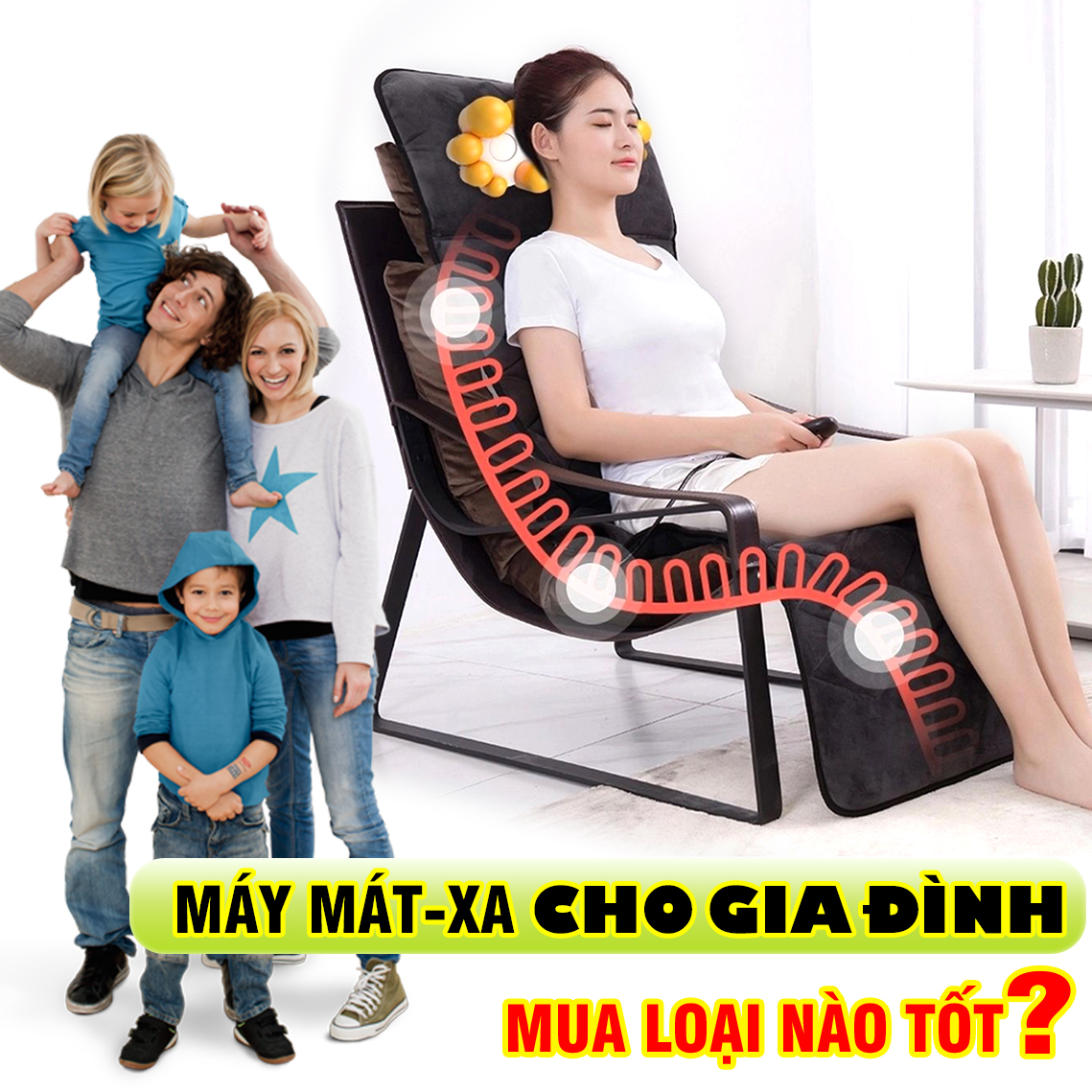 Máy massage nào thích hợp để chăm sóc sức khỏe cho cả gia đình?