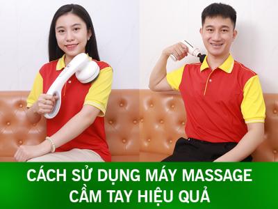 Cách sử dụng máy massage cầm tay hiệu quả