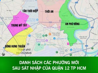 Danh sách các phường mới sau sáp nhập của Quận 12, TP. HCM