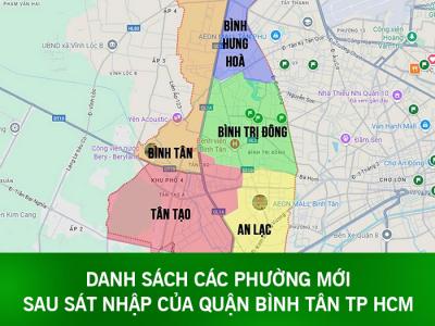 Danh sách các phường mới sau sáp nhập của Bình Tân, TP. HCM