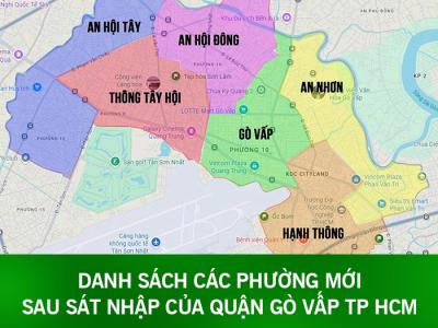 Danh sách phường mới Quận Gò Vấp, TP HCM sau sáp nhập