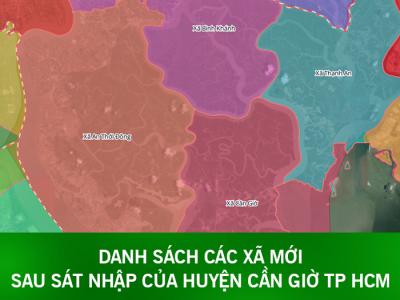 Danh sách các xã mới sau sáp nhập của huyện Cần Giờ, TP. HCM