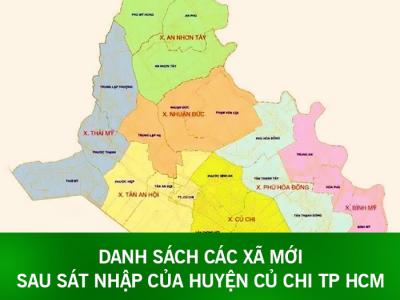 Danh sách các xã mới sau sáp nhập của Huyện Củ Chi, TP. HCM