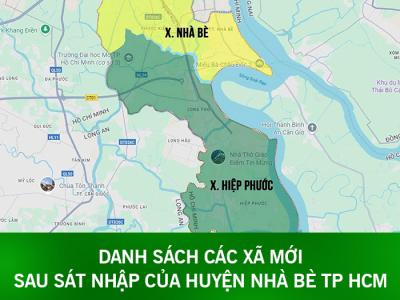 Danh sách các xã mới sau sáp nhập của huyện Nhà Bè, TP. HCM