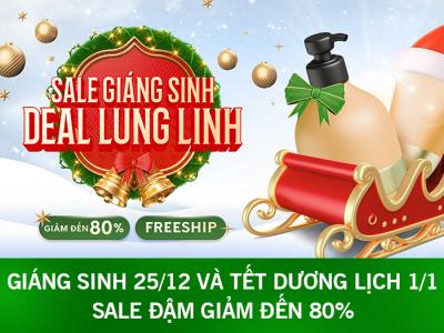 Giáng Sinh 25/12 và Tết Dương Lịch 1/1  - Sale Đậm Giảm đến 80%