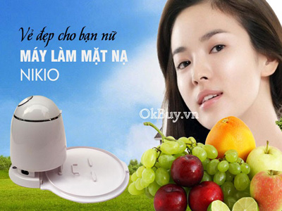 Máy làm măt nạ trái cây Nikio giúp bạn bảo vệ làn da mặt