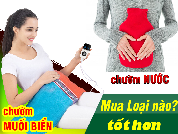 Nên mua túi chườm nóng muối biển hay túi chườm nóng nước?