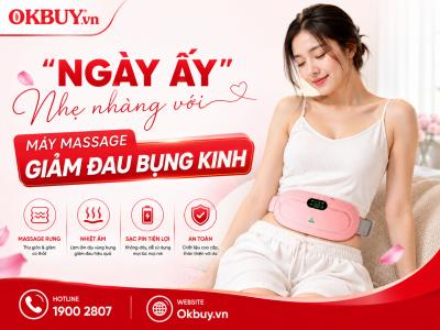Máy massage giảm đau bụng kinh loại nào tốt? Gợi ý Top 4 sản phẩm đáng mua