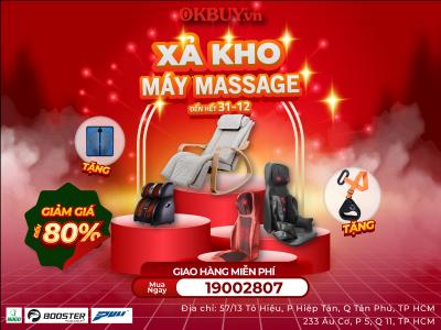 XẢ KHO CUỐI NĂM – GIẢM ĐẾN 80% TẤT CẢ MÁY MASSAGE CHÍNH HÃNG
